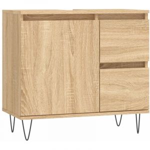 VidaXL Armoire salle de bain chêne sonoma 65x33x60 cm