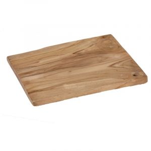 Meubletmoi - Planche à découper rectangulaire 30 cm en bois de teck - melba
