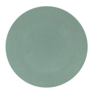 Table passion Assiette plate Vésuvio bleu 27 cm (lot de 6) - Bleu - Grès