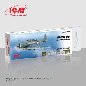 ICM Set de peinture acrylique pour US Navy de la Seconde Guerre mondiale