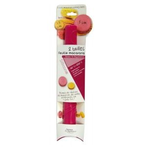 Saveur & Dégustation Feuille à macarons 2 tailles en silicone
