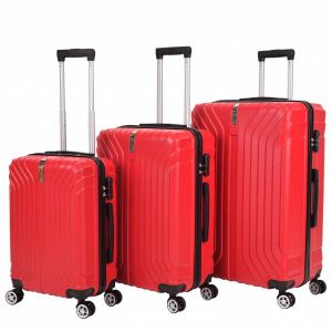 VERTICAL STUDIO "Kittilä" Valise Ensemble de 3 20" 24" 28" rouge
