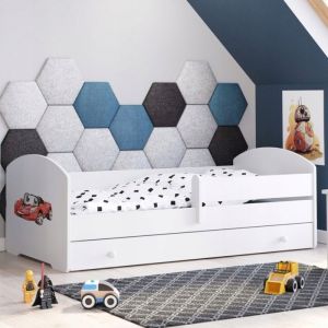 Lit enfant LUK BAR+SZU 140x70 auto tiroir de rangement avec matelas