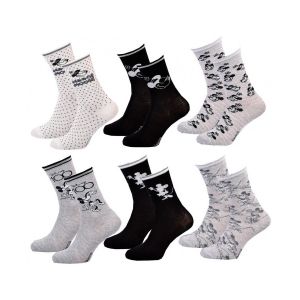 Chaussettes Pack Femme Disney Minnie Pack De 6 Paires 0443