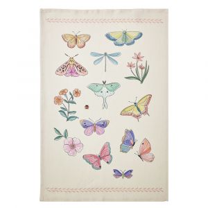 Coucke Torchon imprimé en métis, Les Papillons, 50 x 75 cm