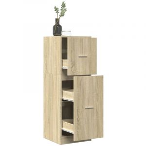 VidaXL Armoire d apothicaire ch&ecirc;ne sonoma 40x41x118 cm bois ing&eacute;nierie