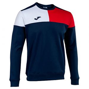 Joma Sudadera Crew V Hombre Maillot de survêtement, Bleu Marine/Rouge/Blanc, L Homme