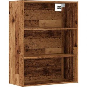 VidaXL Armoire murale suspendue vieux bois 69,5x32,5x90 cm