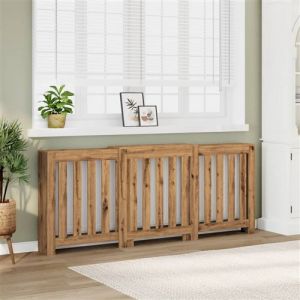 VidaXL Cache-radiateur chêne artisanal 205x21,5x83,5 cm, bouchon de radiateur, cache-radiateur haut, radiateur à profil réduit, couvercle de radiateur