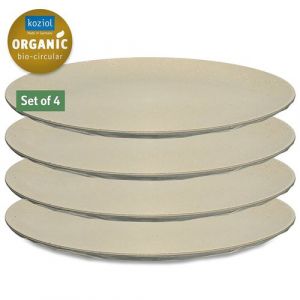 Koziol Lot de 4 assiettes plates Club Coloris - Beige