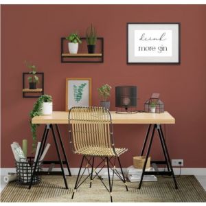 Shot Cadre Photo Drink more gin 30x40cm avec P e Partout Tableau Bois Verre (NOIR)