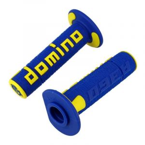 Domino Coppia MANOPOLE BLU/Giallo Paire de poignées Unisex-Adult, Bleu/Jaune, Taille Unique