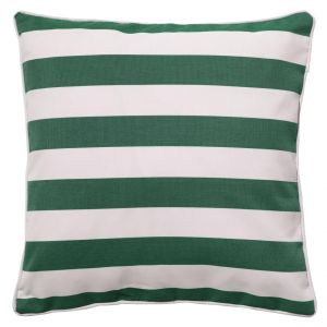 Coussin rayé en polyester 45x45 cm PORNIC OUTDOOR vert