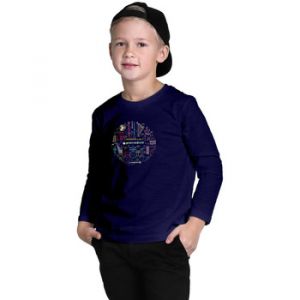 Image de Promodoro Print " orchestra" T-Shirt manches longue enfants, 164, bleu marine