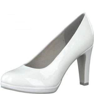 Marco Tozzi 2-2-22412, Escarpins Femme, Blanc brevet&eacute;, 40 EU
