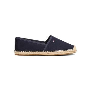 Tommy Hilfiger Espadrilles Femme Flag Canvas avec Logo, Bleu (Space Blue), 36