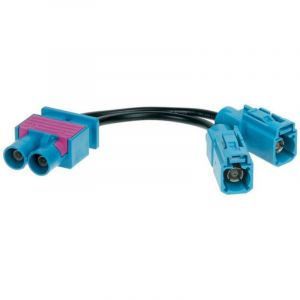 Acv Adaptateur antenne double FAKRA (m)->2x Fakra Z (f)