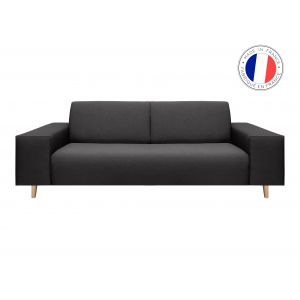 Image de Diva Canap&eacute; Droit 3 Places tissu Gris Anthracite