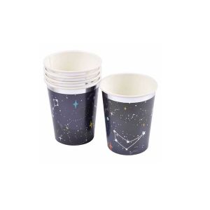 Set de 6 gobelets en carton Espace etoile