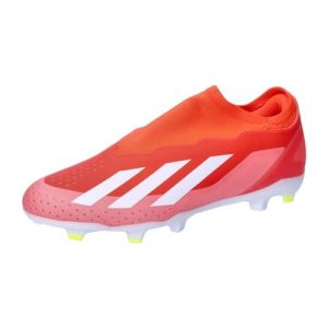 Adidas X Crazyfast League Laceless FG Homme - Solar Red / Cloud White / Team Solar Yellow 2, Solar Red / Cloud White / Team Solar Yellow 2 - Taille 42