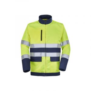 Cepovett Blouson fluo base xp 300 - 400 g entre 1 et 3 blouson polyester / coton 0 1 pièce(s) jaune/marine blouson fluo base xp jaune/marine t0