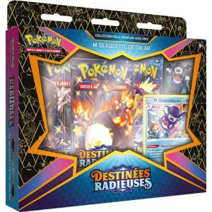 Asmodée Pokémon EB04.5 : Coffret Pins Dedenne/M. Glaquette de Galar-Destinées Radieuses-Jeu de Cartes à Collectionner (Modèle aléatoire), POK45PIN01