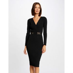 Morgan Robe pull ajustée avec boucles Noir - Couleur Noir - Taille XS