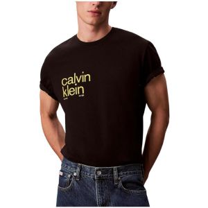 Calvin Klein T-shirt Jeans 20s Circle Graphic manches courtes noir jaune - M