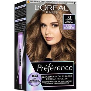 L'Oréal Paris Préférence Cool Blondes Nr. 7.1 - Kühles Mittelblond farba do w?osów 1 Stk