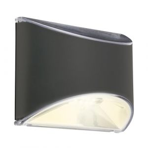 BRILONER - Lampes solaires pour l'extérieur Suspendues, Applique murale LED pour l'extérieur, Applique murale pour l'intérieur, Projecteur LED pour l'extérieur, Anthracite