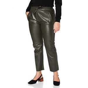 Oakwood Pantalon large en cuir de mouton GIFT Kaki - Taille S;M;L;XS