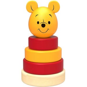 Tour d'empilage l'ourson junior 10 cm en bois 5 pièces