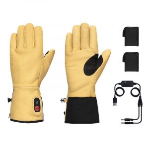 Gants de travail chauffants, M / 1 paire de batteries