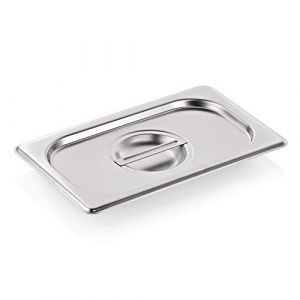 WAS 9014 001 Couvercle en acier chromé 18/8 GN 1/4