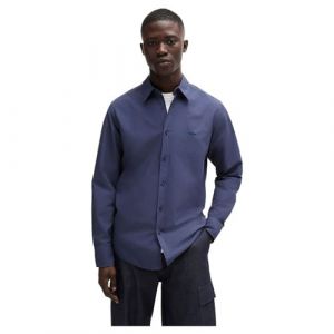 Boss Effect Hommes Relegant 6 Chemise Regular en Popeline de Coton