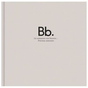Livre de Naissance Pure Velours - Beige