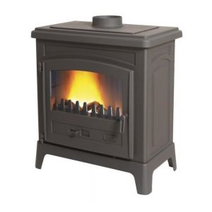 Godin POELE BOIS 7* FONTEVAL 10KW FONTE ANTHRACITE BUCHE50