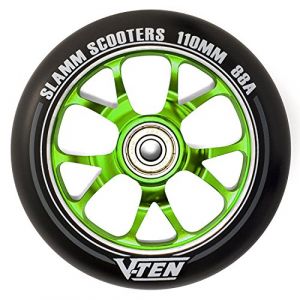 Image de Slamm Roue Trottinette Freestyle 110mm V-Ten II Wheels Green Vert