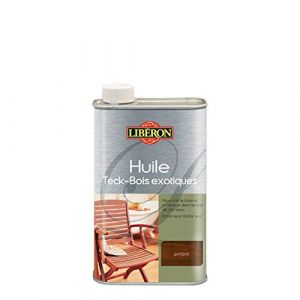 Liberon Huile meuble et objet Teck bois exotique ambre mat 0.5 l