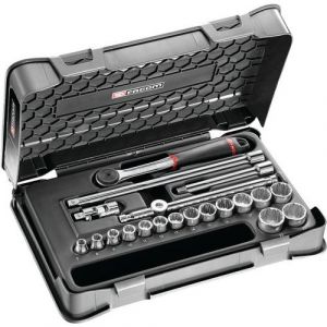 Facom Coffret douilles 3/8' 12 pans métriques - 20 pièces - J.161-3P12