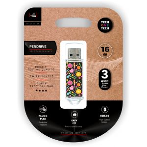 Image de TechOneTech Clé USB Tech Emoji Candy Pop Mémoire USB 2.0 16 Go