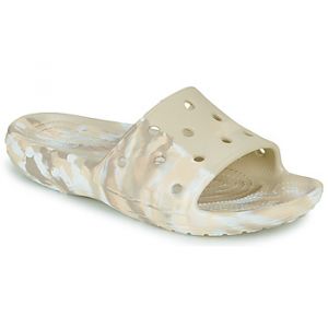 Image de Crocs Sandales CLASSIC MARBLED SLIDE Beige - Taille 38 / 39,37 / 38