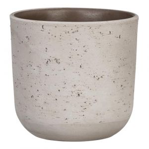 Scheurich La Natura. Pot de fleurs en céramique. Couleur : Basalto. 23 cm de diamètre. 21.9 cm de haut. 5.2 l Vol