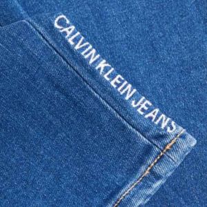Calvin Klein Jean skinny délavé coton Bleu