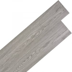 VidaXL Planche de plancher PVC autoadhésif 5,02 m² 2 mm Gris foncé