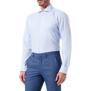 Seidensticker Herren Business Hemd Regular Fit Chemise, Bleu (Hell Blau 11), 40 (Taille Fabricant: 38) Homme