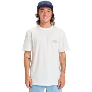 Quiksilver T-shirt Evo Border Lines manches courtes blanc - M
