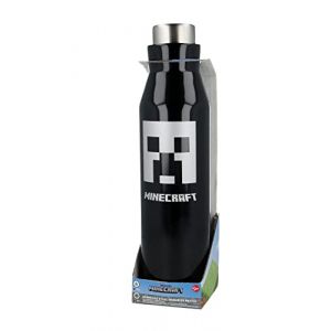 Image de Stor 02181 Bouteille Thermo Diabolo Acier Inoxydable 580 ML Minecraft, Métal, Unique, Standard