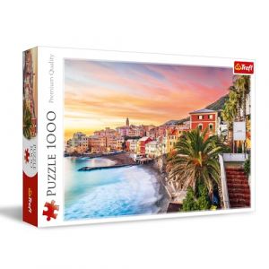 Trefl Bogliasco, Ligurie, Italie - Puzzle de 1000 pièces - Jeu de Puzzle avec Une Belle Vue de Bogliasco, Italie, pour Adultes et Enfants à partir de 14 Ans