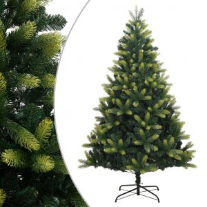 Image de VidaXL Sapin de Noël artificiel à charnières avec support 240 cm